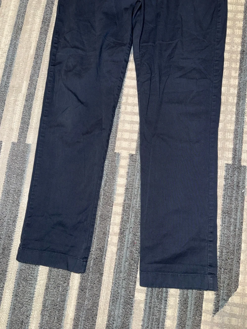 J.Crew Flex Men's Navy Casual Chino Pants 32x34 Straight Leg Flat Front